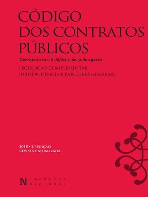 cover image of Código dos Contratos Publicos--2.ª edição